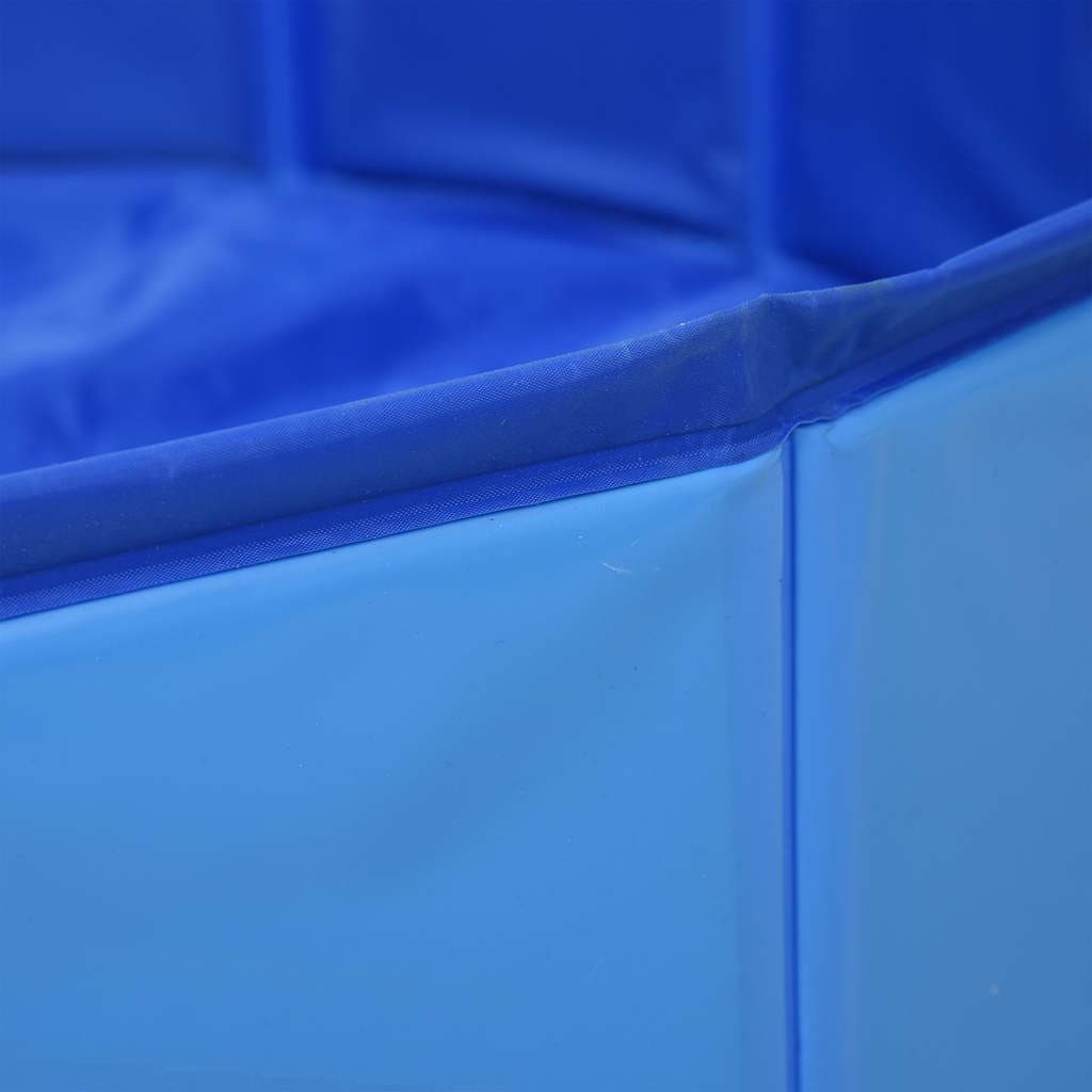 Piscina per Cani Pieghevole Blu 80x20 cm in PVC — foto 5 di 10