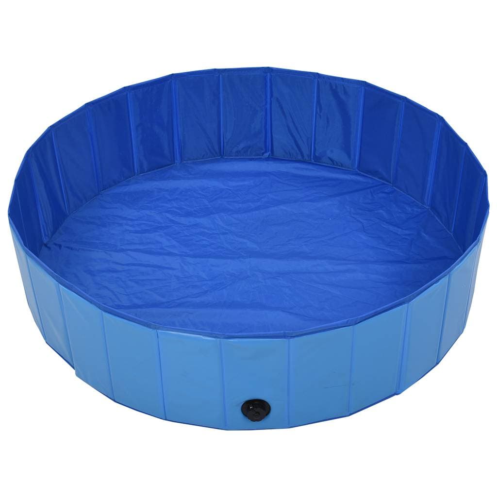 Piscina per Cani Pieghevole Blu 120x30 cm in PVC — miniatura 3 di 9
