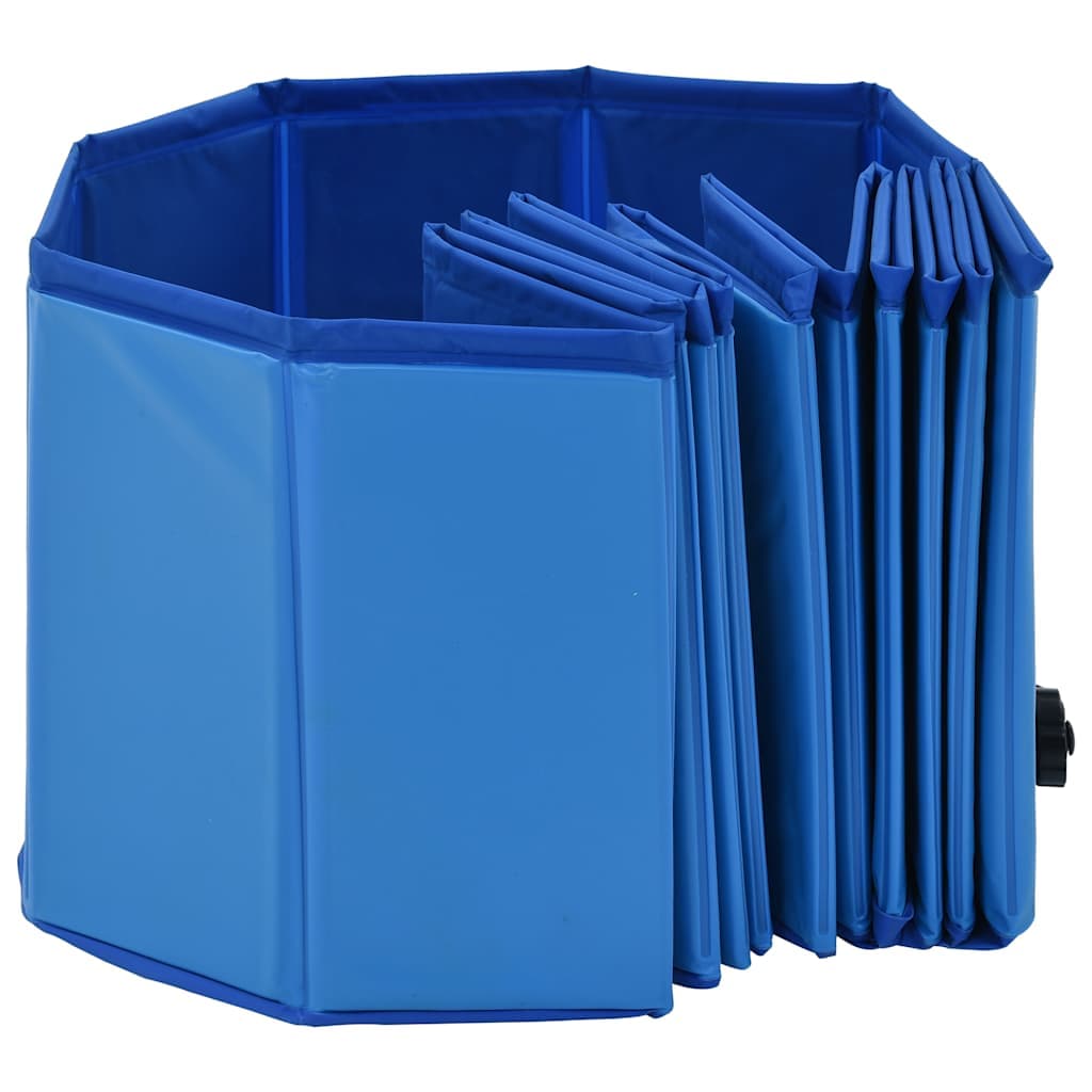 Piscina per Cani Pieghevole Blu 120x30 cm in PVC — miniatura 4 di 9