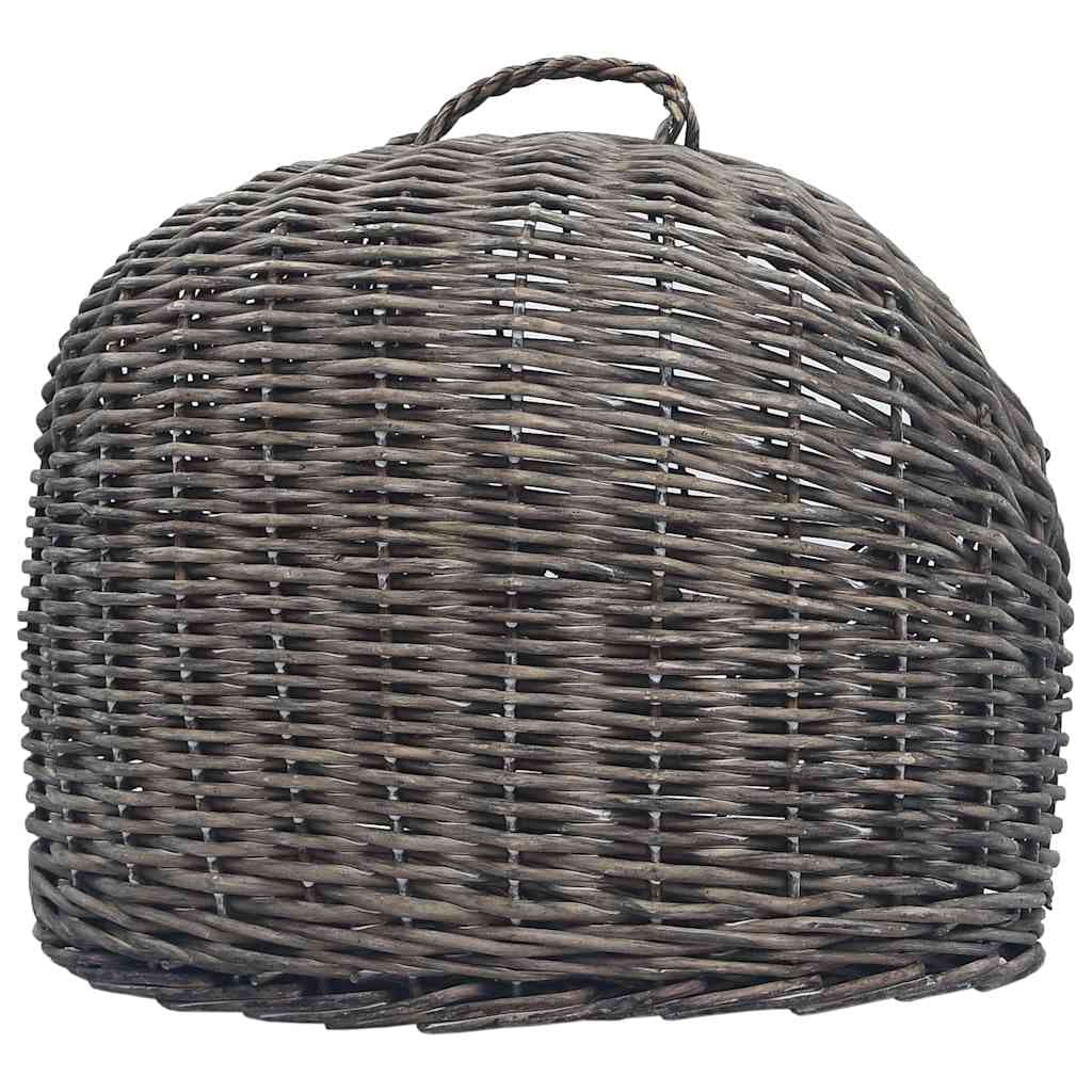 Trasportino per Gatti Grigio 45x35x35 cm in Salice Naturale — miniatura 5 di 7