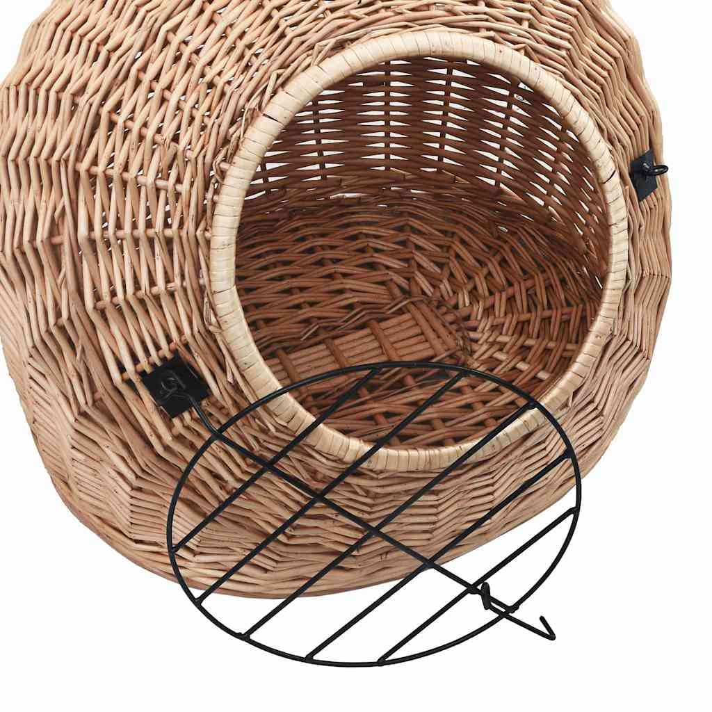 Trasportino per Gatti 60x45x45 cm in Salice Naturale — miniatura 4 di 7