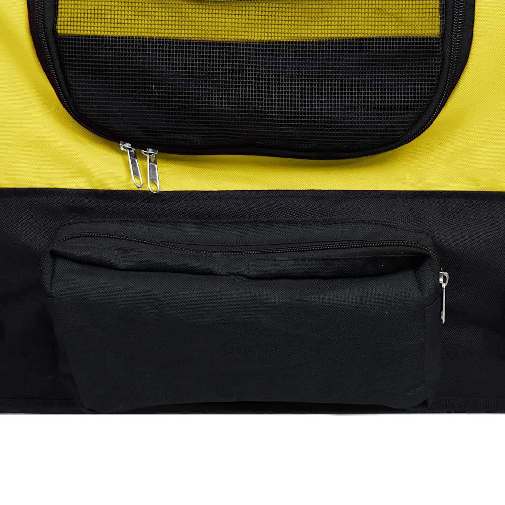 Rimorchio Bici per Animali Carrello Jogging 2in1 Giallo e Nero — miniatura 6 di 9