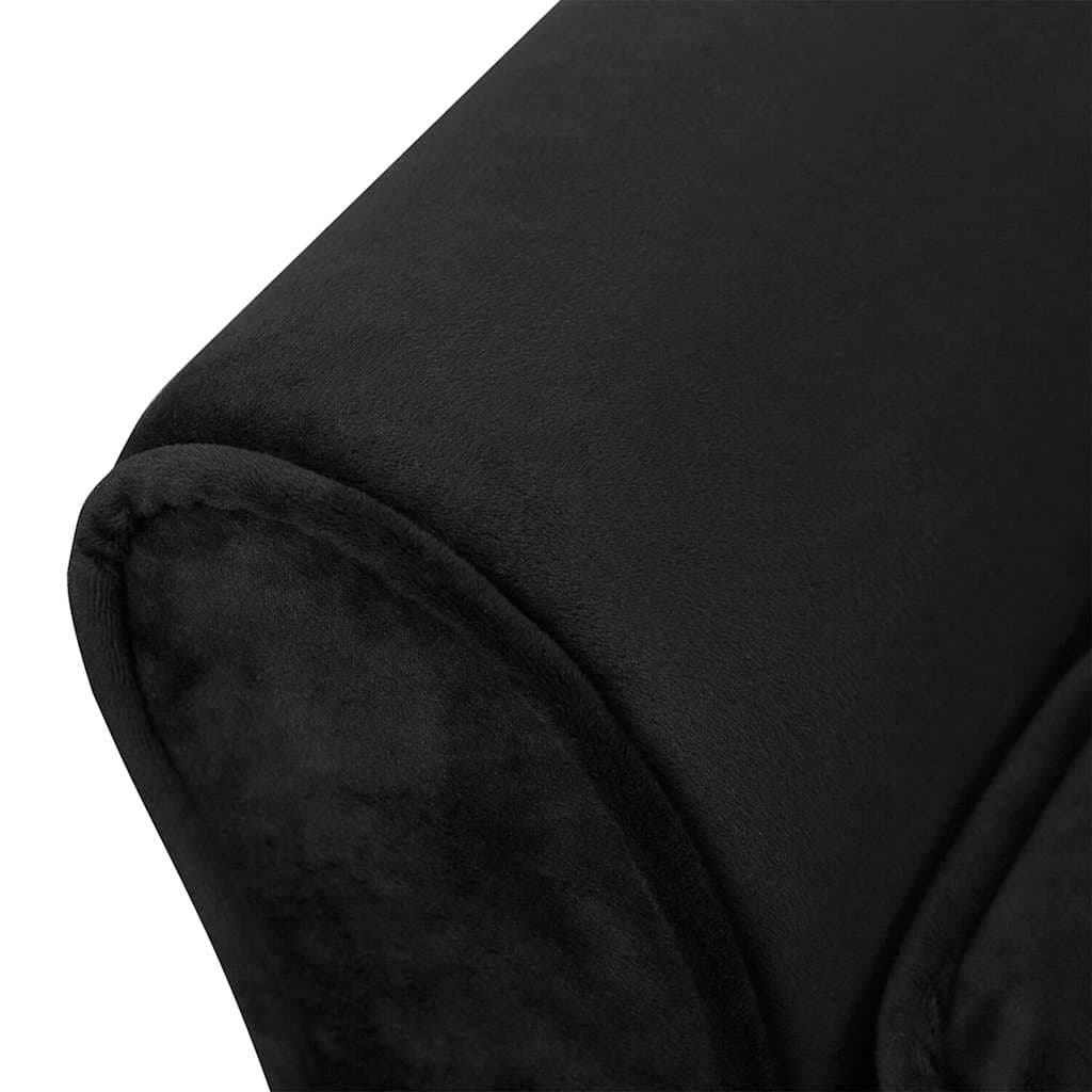 Divano per Cani Nero 57x34x36 cm in Peluche — miniatura 8 di 9