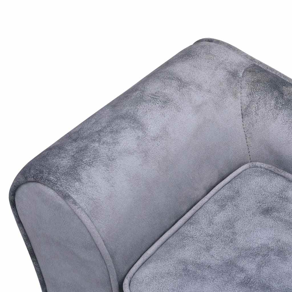 Divano per Cani Grigio 57x34x36 cm in Peluche — miniatura 9 di 11