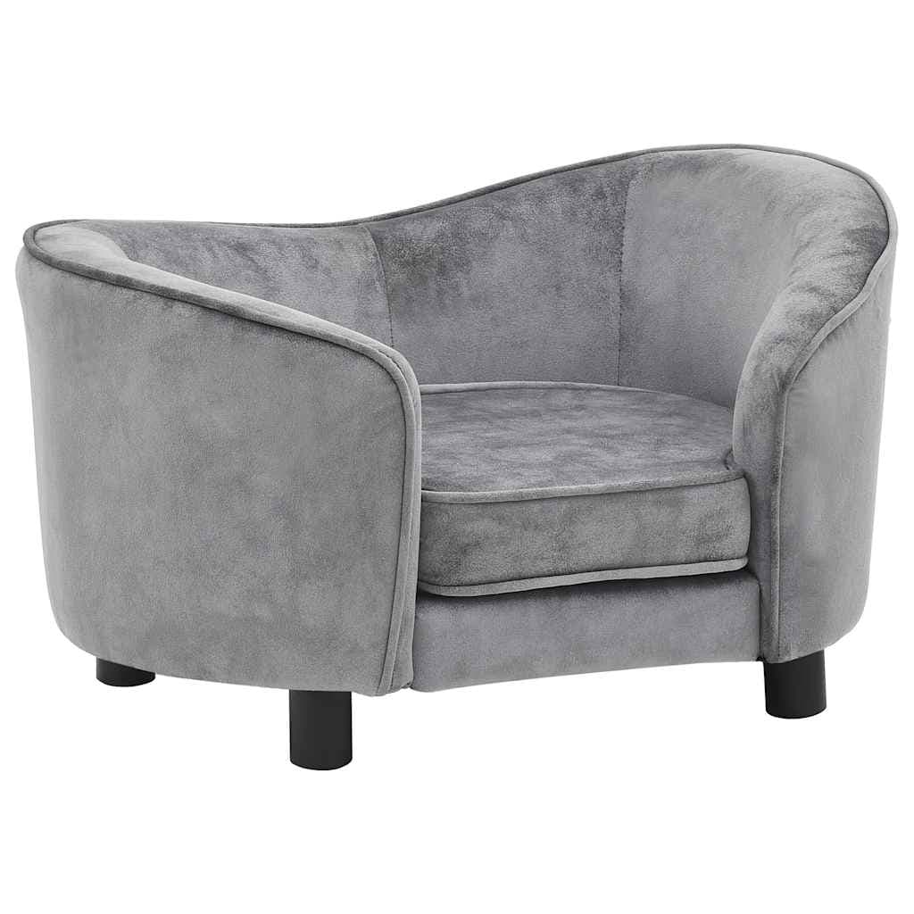 Divano per Cani Grigio 69x49x40 cm in Peluche — foto 2 di 8