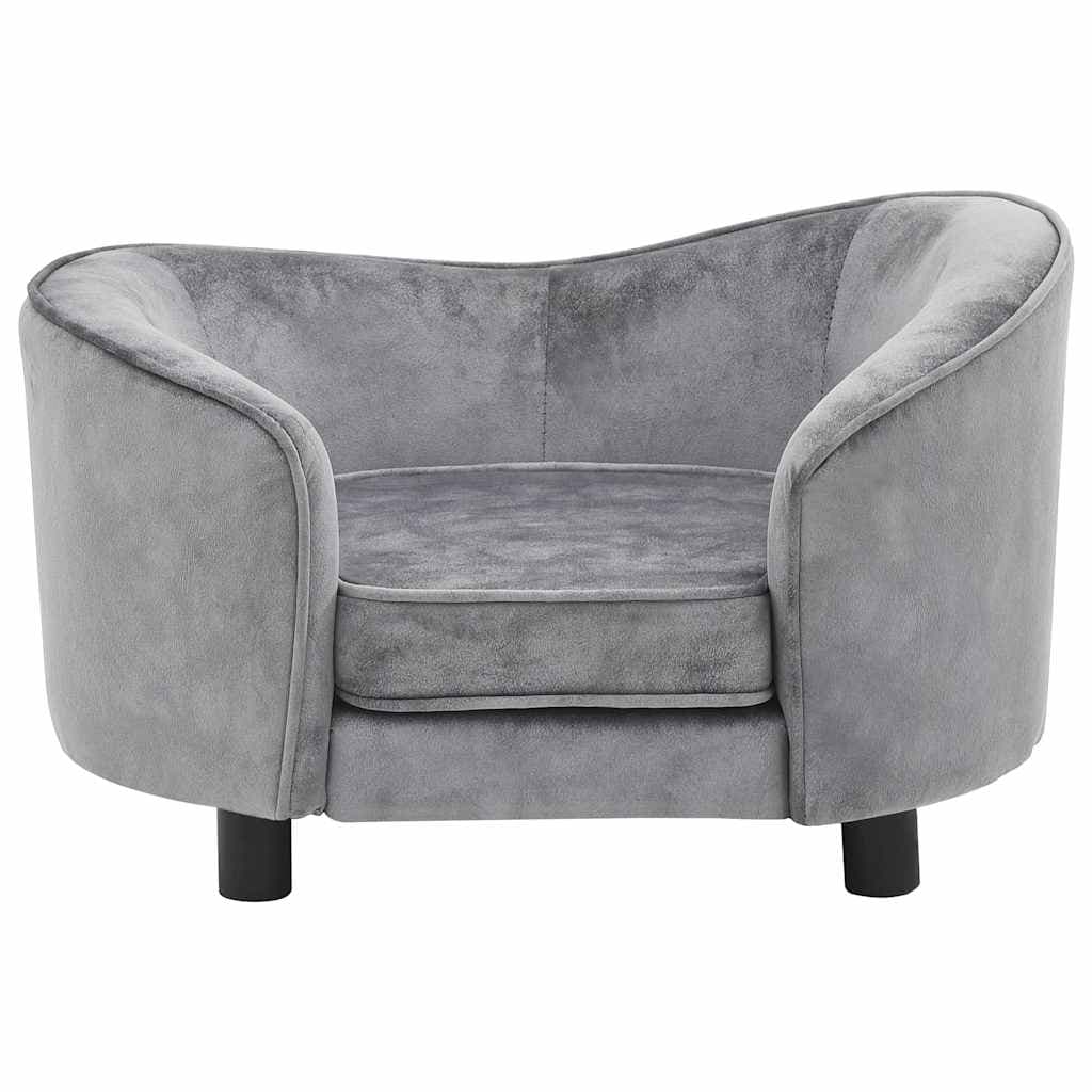 Divano per Cani Grigio 69x49x40 cm in Peluche — foto 3 di 8
