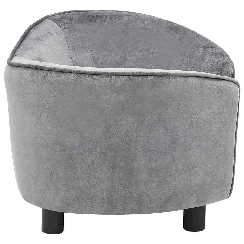 Divano per Cani Grigio 69x49x40 cm in Peluche — foto 4 di 8