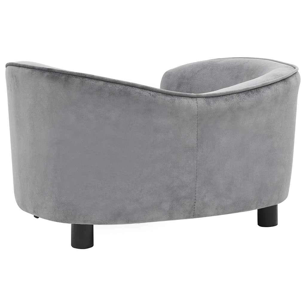 Divano per Cani Grigio 69x49x40 cm in Peluche — foto 5 di 8