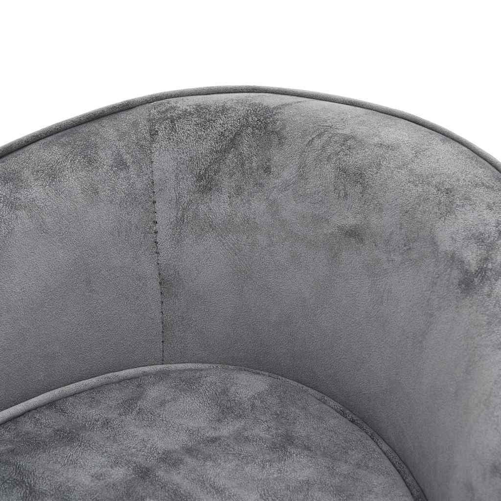 Divano per Cani Grigio 69x49x40 cm in Peluche — foto 6 di 8