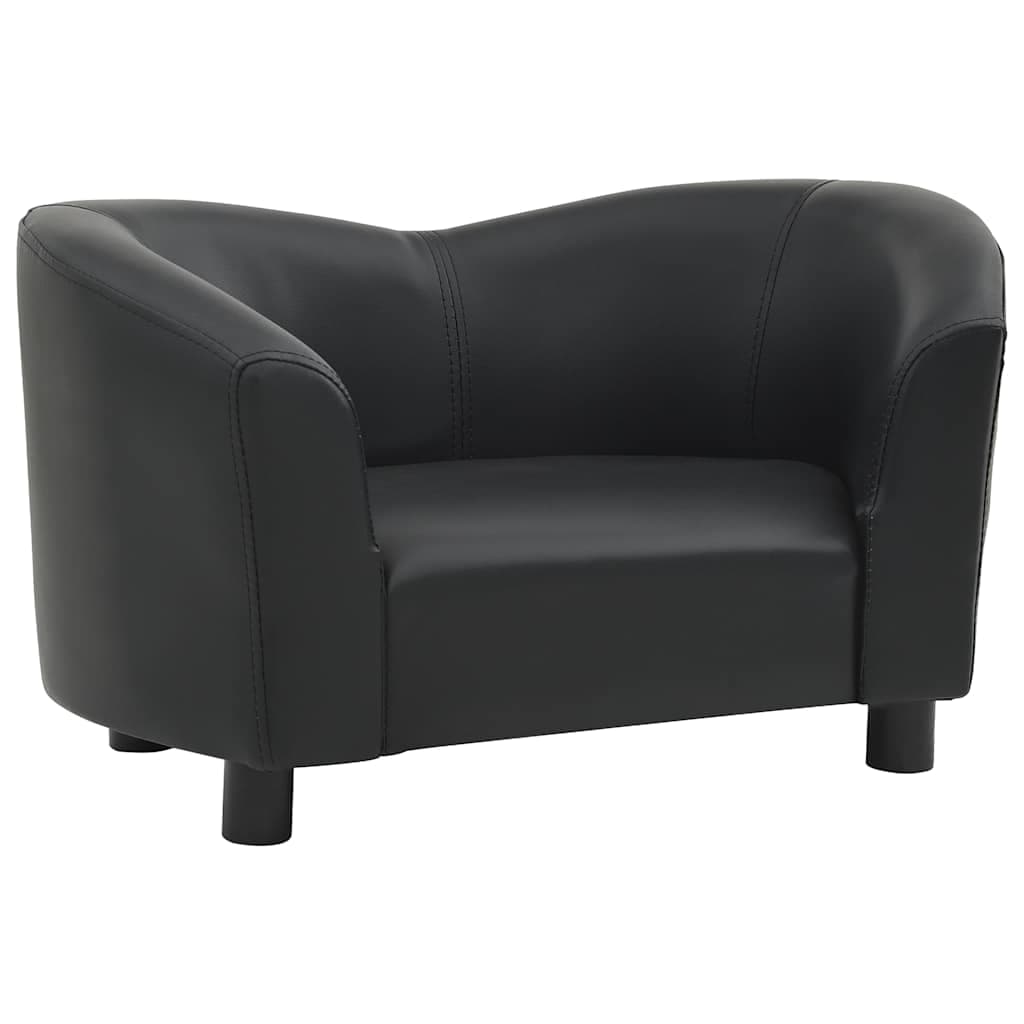 Divano per Cani Nero 67x41x39 cm in Similpelle — miniatura 2 di 7