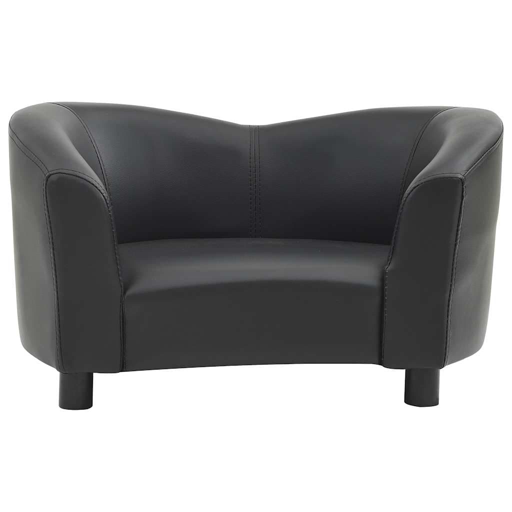 Divano per Cani Nero 67x41x39 cm in Similpelle — miniatura 3 di 7