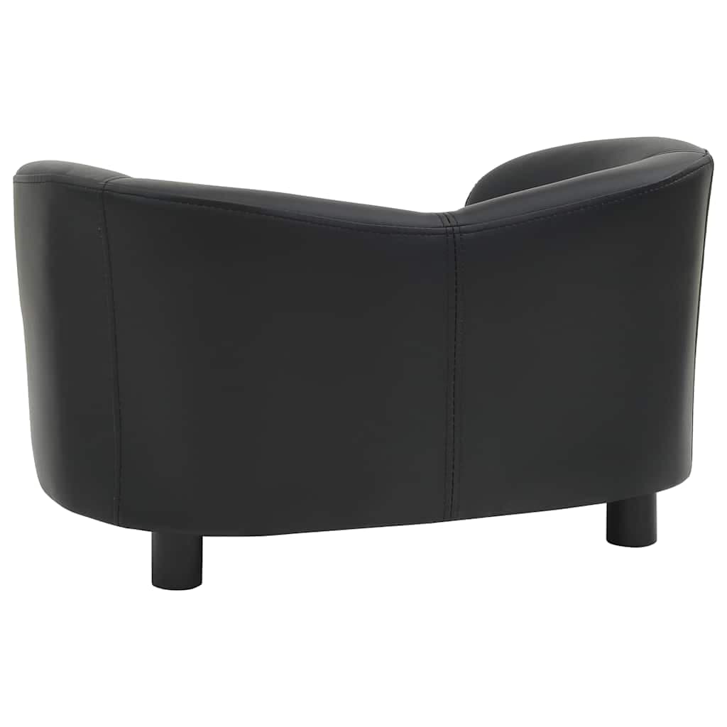 Divano per Cani Nero 67x41x39 cm in Similpelle — miniatura 4 di 7