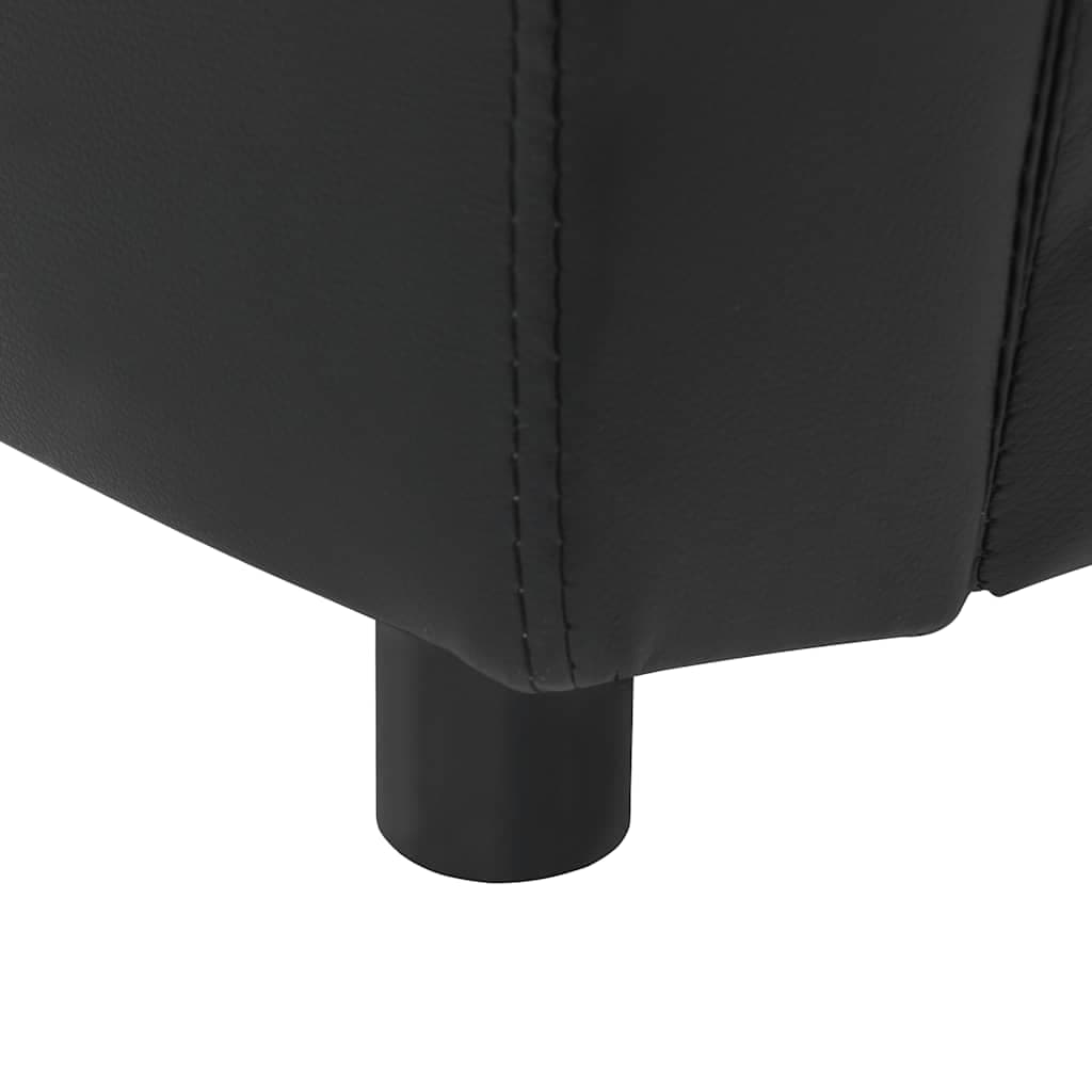 Divano per Cani Nero 67x41x39 cm in Similpelle — miniatura 6 di 7