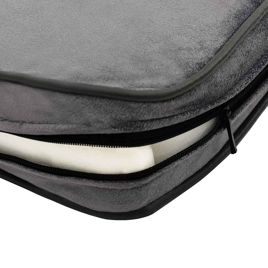 Divano per Cani Grigio 81x43x31 cm in Peluche e Similpelle — miniatura 5 di 6