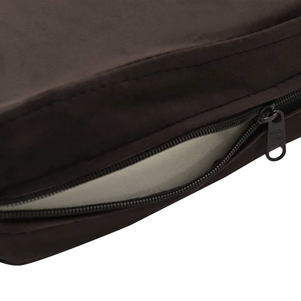 Divano per Cani Marrone 81x43x31 cm in Peluche e Similpelle — miniatura 5 di 6