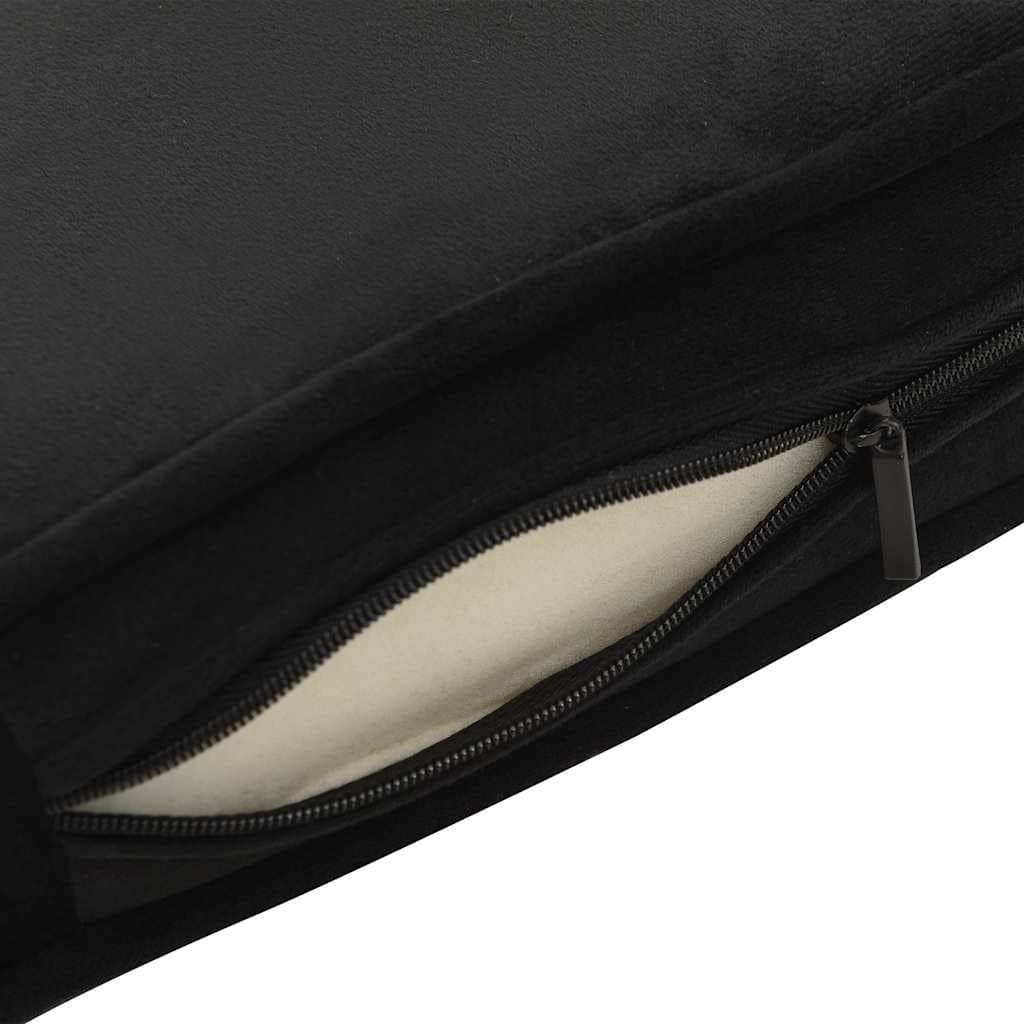 Divano per Cani Nero 60x43x30 cm in Peluche e Similpelle — miniatura 8 di 9