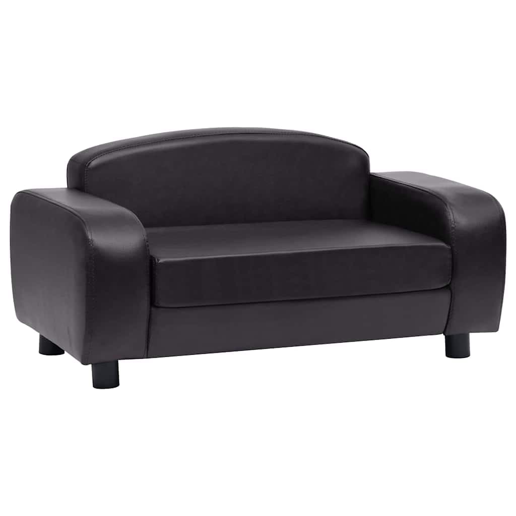 Divano per Cani Nero 80x50x40 cm in Similpelle — miniatura 2 di 9