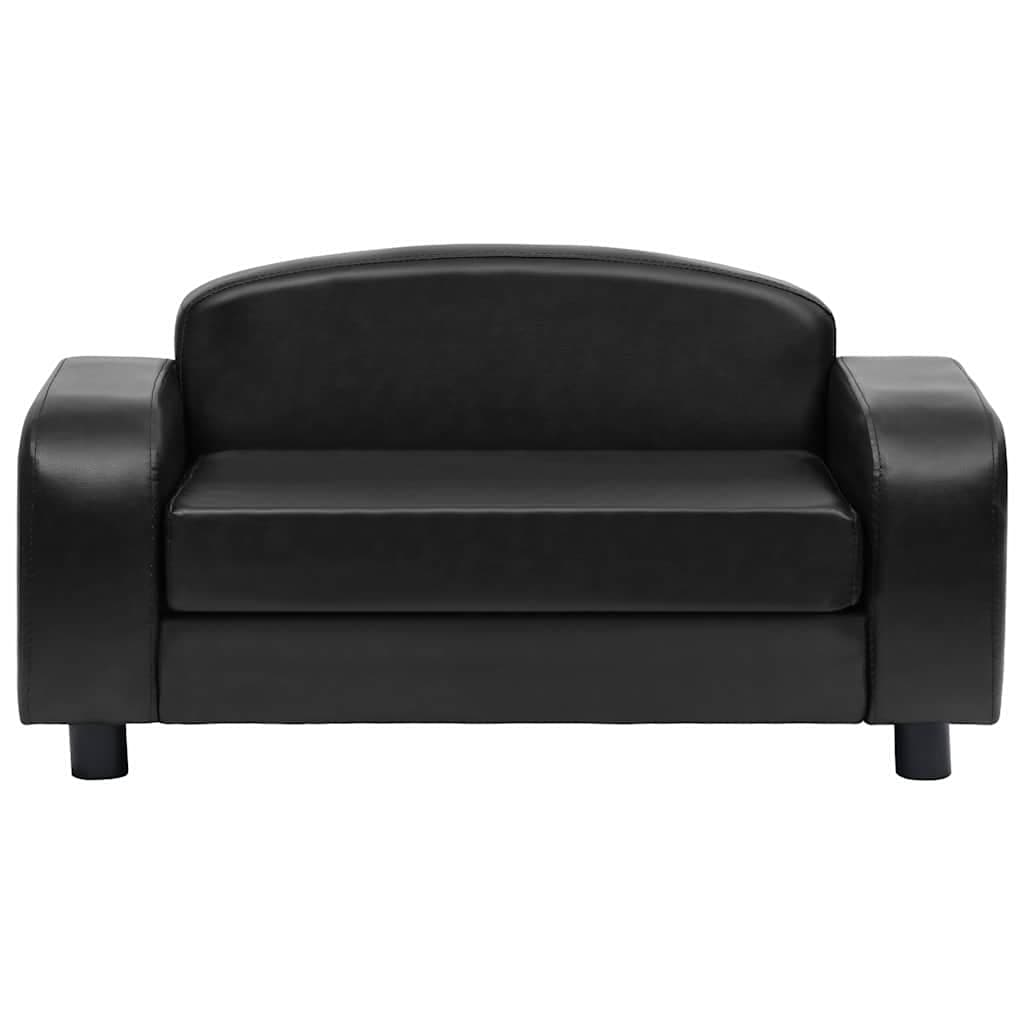 Divano per Cani Nero 80x50x40 cm in Similpelle — miniatura 3 di 9