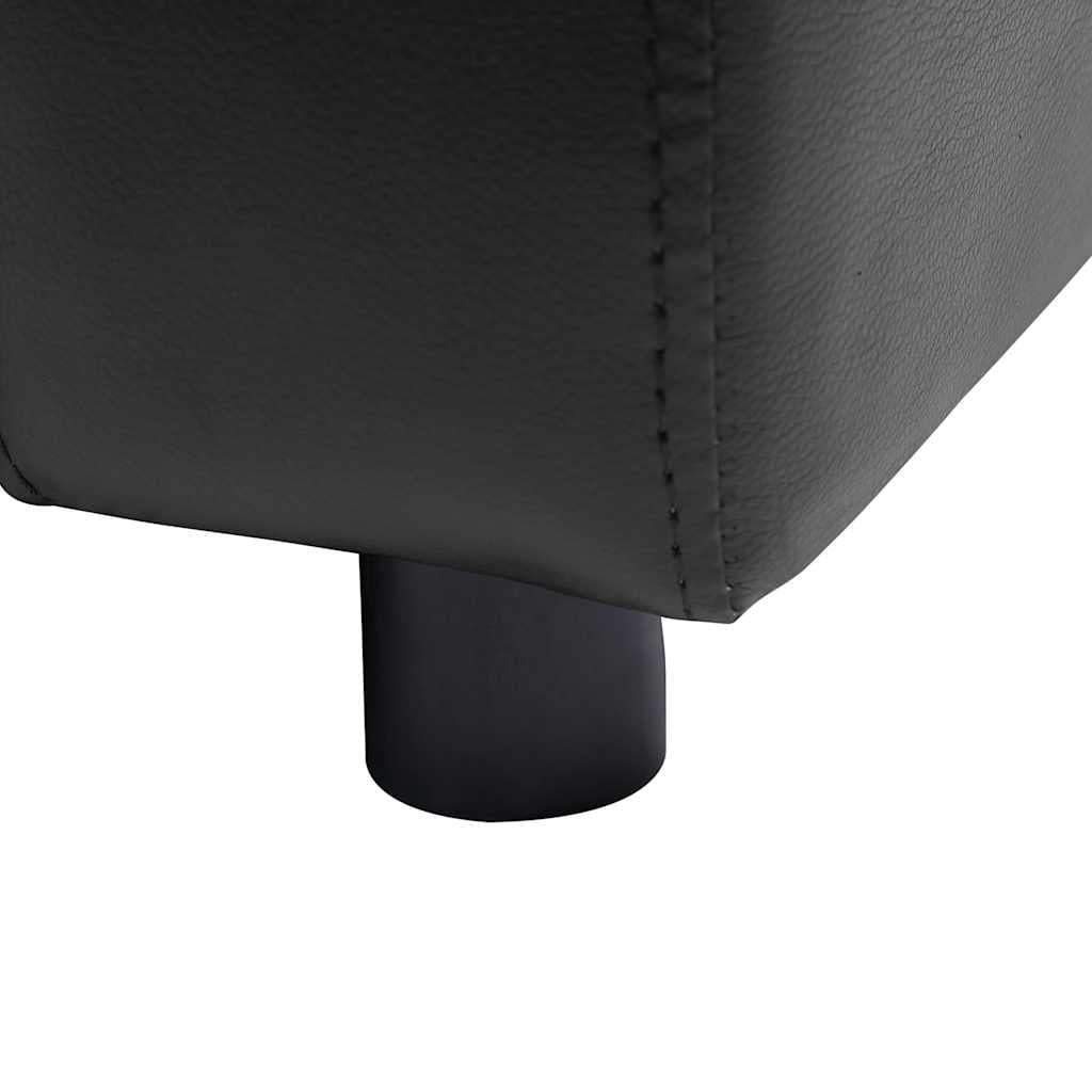 Divano per Cani Nero 80x50x40 cm in Similpelle — miniatura 7 di 9