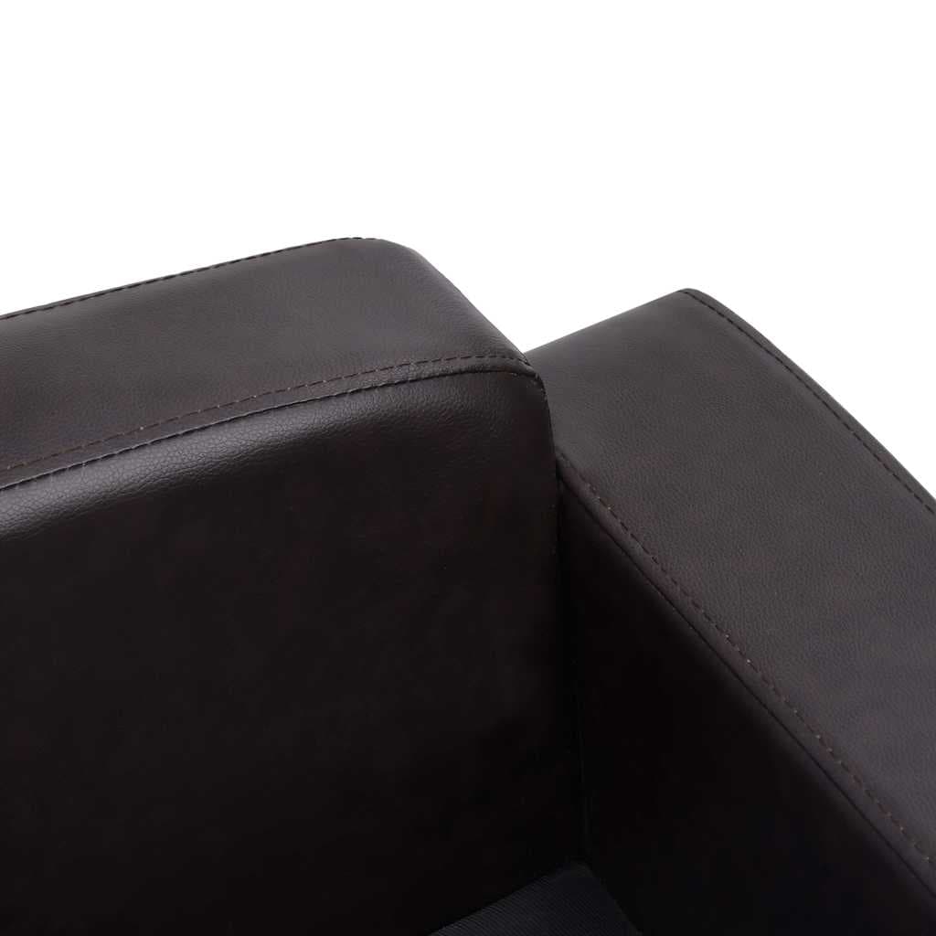 Divano per Cani Marrone 80x50x40 cm in Similpelle — miniatura 6 di 9