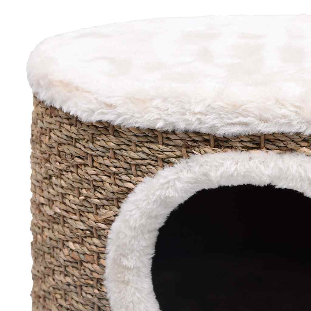 Cuccia per Gatti con Gambe in Legno 41 cm in Giunco — miniatura 4 di 6