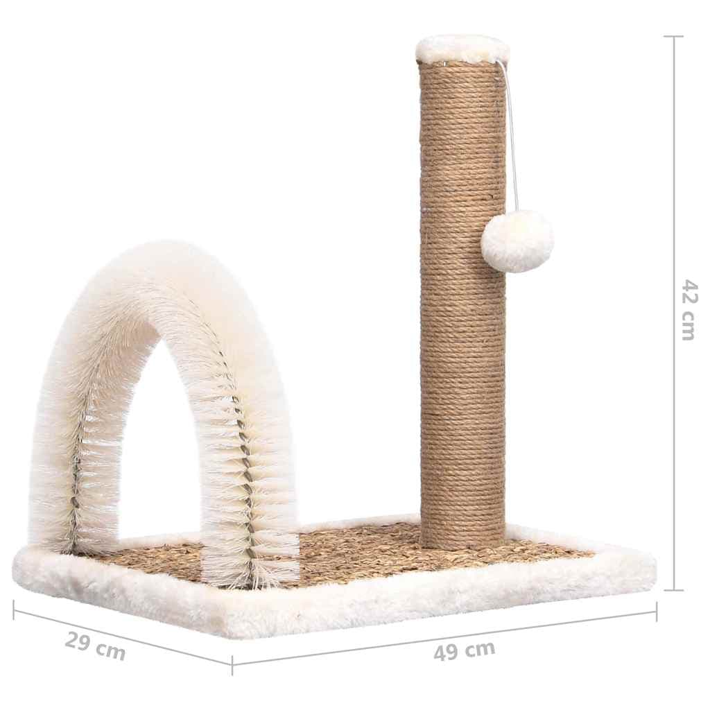 Albero per Gatti con Spazzola ad Arco e Palo Tiragraffi — miniatura 6 di 6