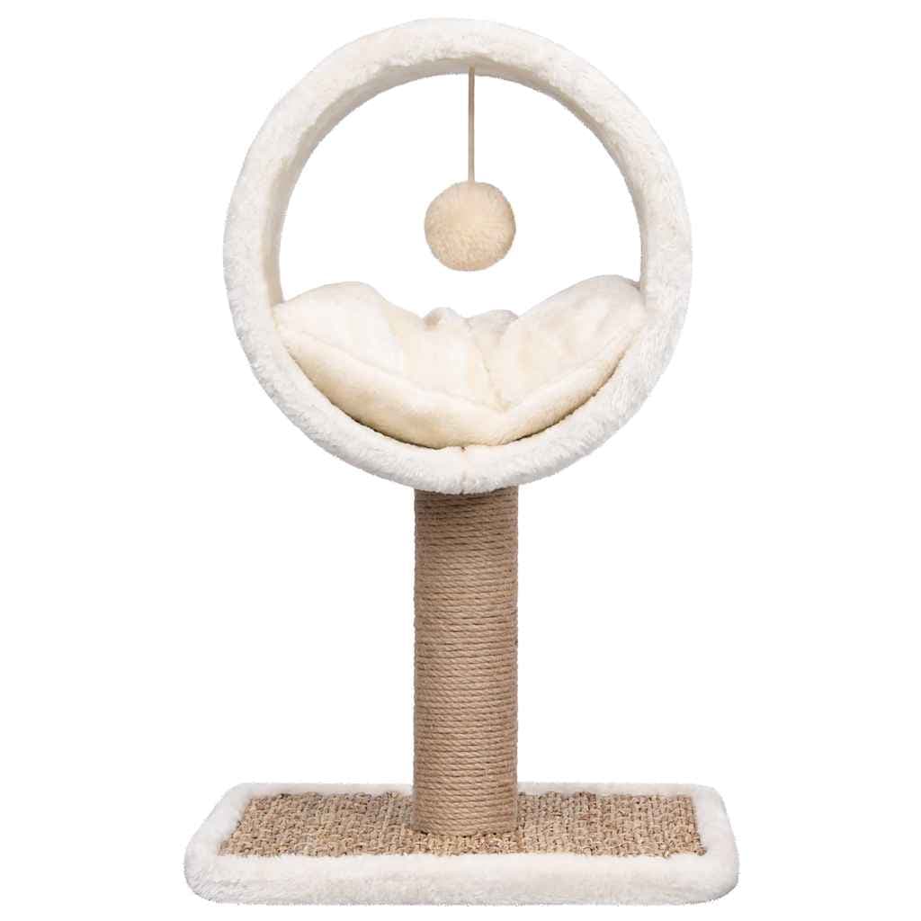 Albero per Gatti con Tunnel in Alto e Giocattolo 56cm in Giunco — miniatura 2 di 5