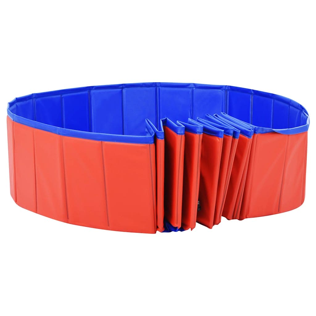 Piscina per Cani Pieghevole Rossa 300x40 cm in PVC — foto 3 di 8