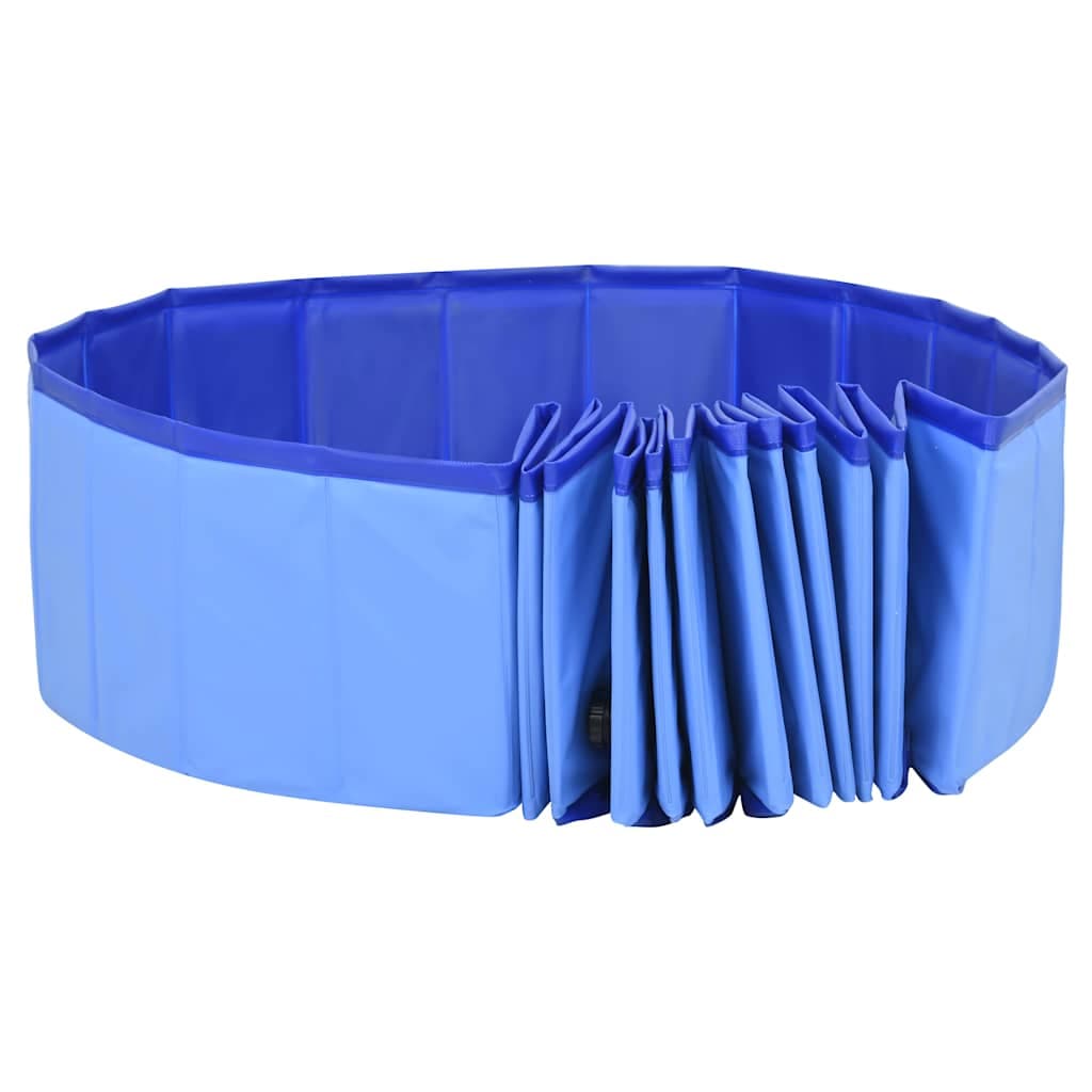 Piscina per Cani Pieghevole Blu 200x30 cm in PVC — foto 3 di 8