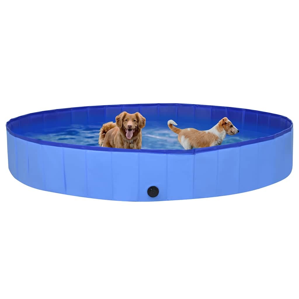 Piscina per Cani Pieghevole Blu 300x40 cm in PVC — foto 2 di 8
