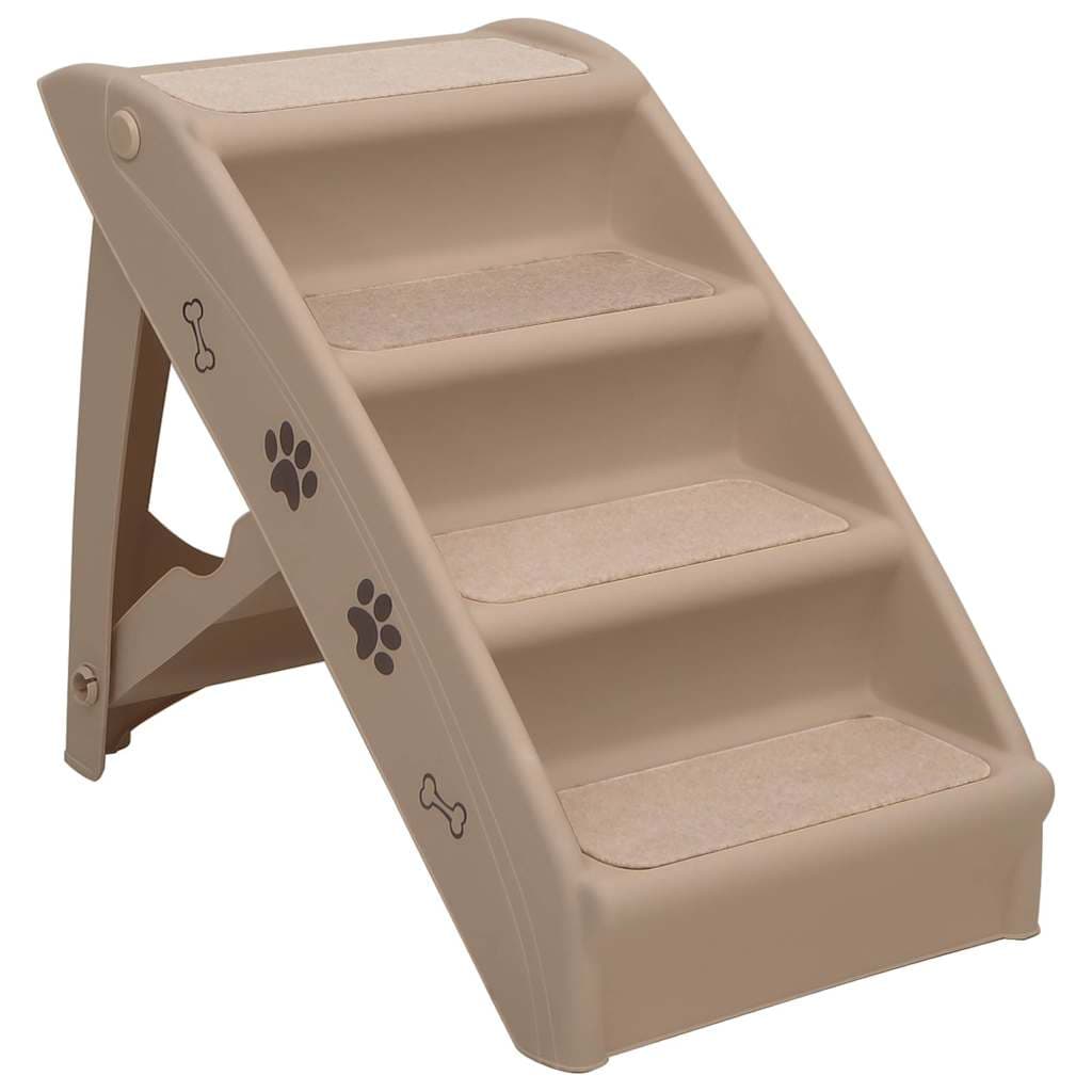 Scala Pieghevole per Cani Marrone 62x40x49,5 cm — miniatura 2 di 8