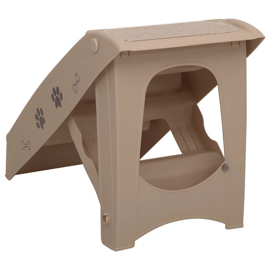 Scala Pieghevole per Cani Marrone 62x40x49,5 cm — miniatura 4 di 8