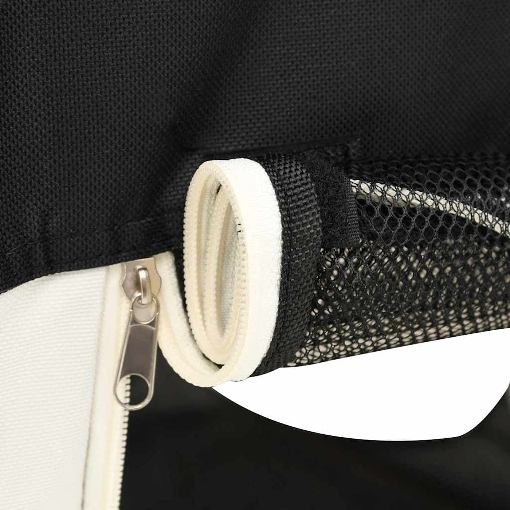 Box per Cani Pieghevole con Borsa Trasporto Nero 145x145x61 cm — foto 8 di 12