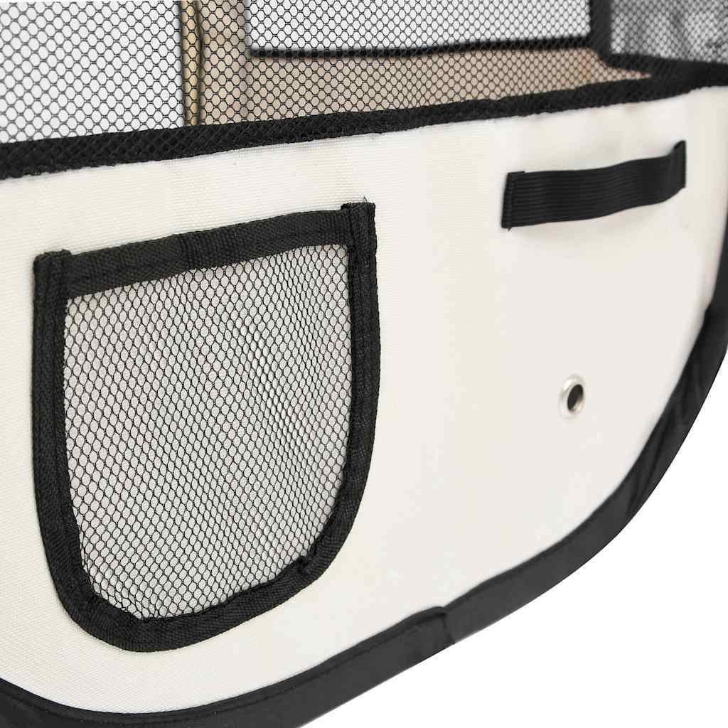 Box per Cani Pieghevole con Borsa Trasporto Blu 145x145x61 cm — foto 7 di 12