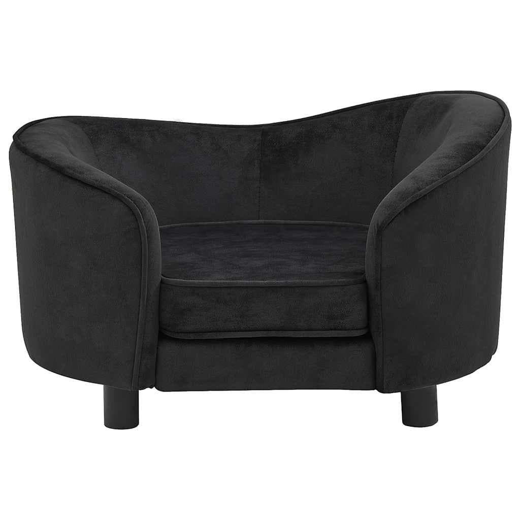 Divano per Cani Nero 69x49x40 cm in Peluche — foto 3 di 8