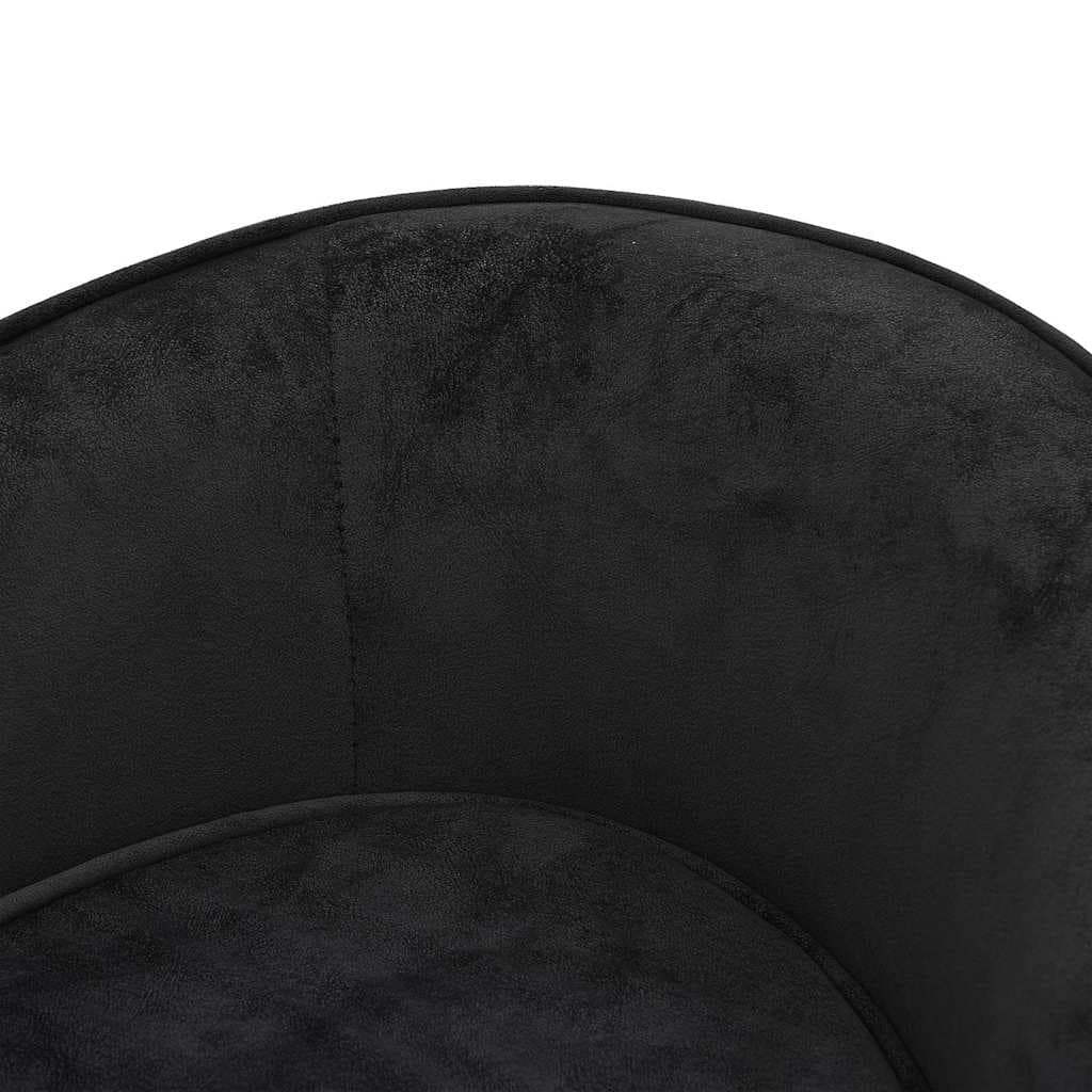 Divano per Cani Nero 69x49x40 cm in Peluche — foto 6 di 8