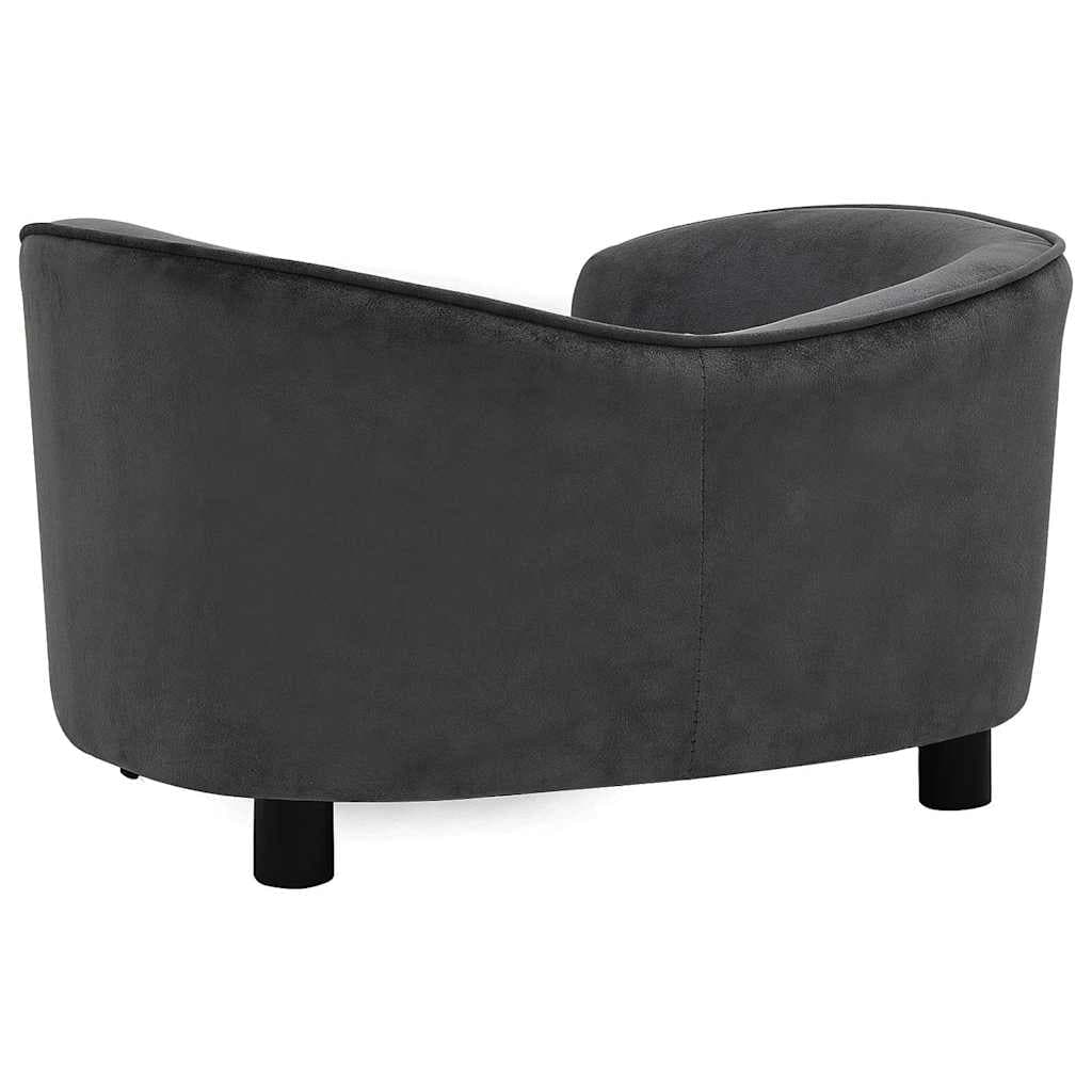 Divano per Cani Grigio Scuro 69x49x40 cm in Peluche — foto 4 di 8