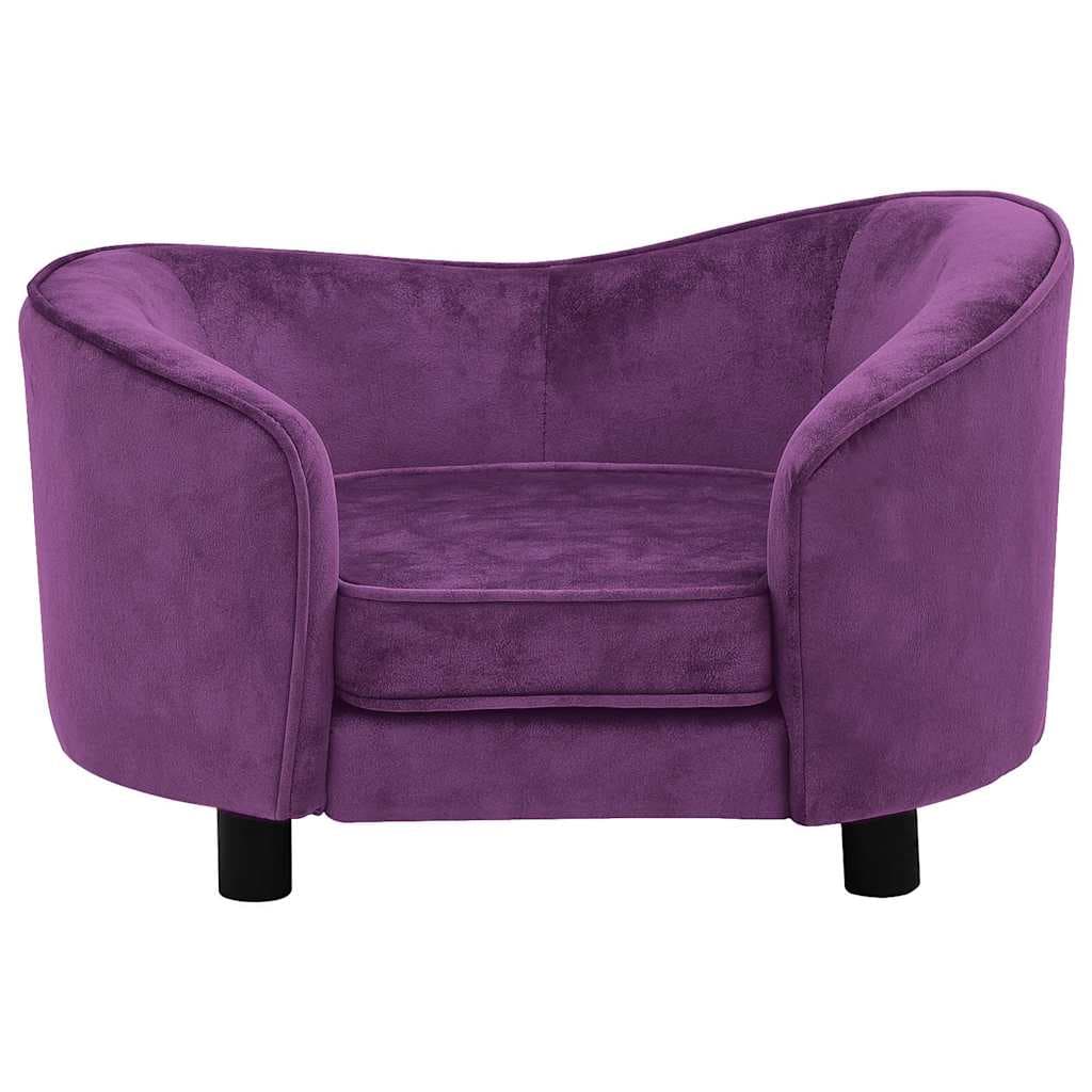 Divano per Cani Borgogna 69x49x40 cm in Peluche — foto 3 di 8