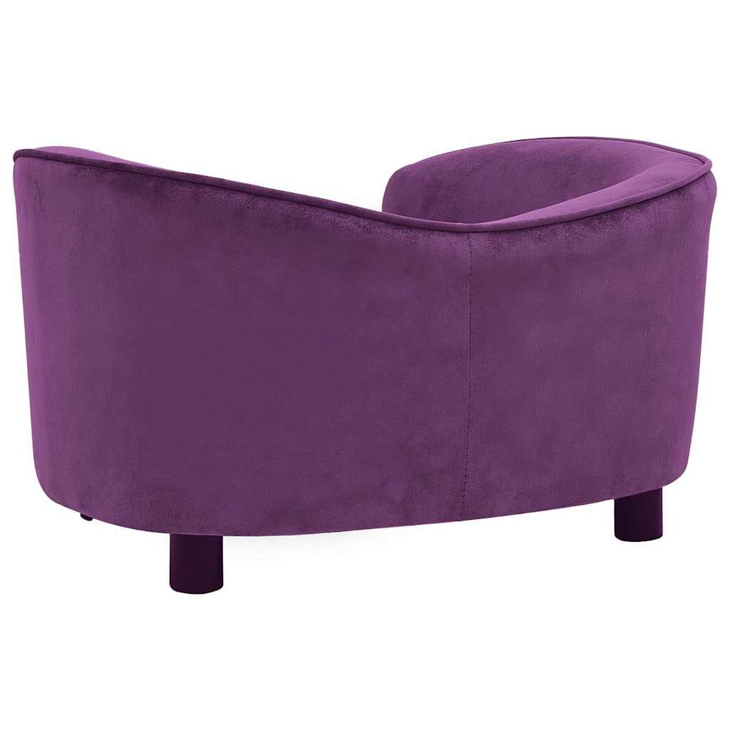 Divano per Cani Borgogna 69x49x40 cm in Peluche — foto 4 di 8