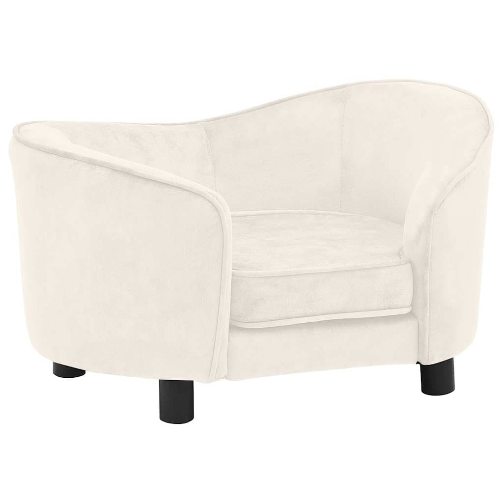 Divano per Cani Crema 69x49x40 cm in Peluche — foto 2 di 8