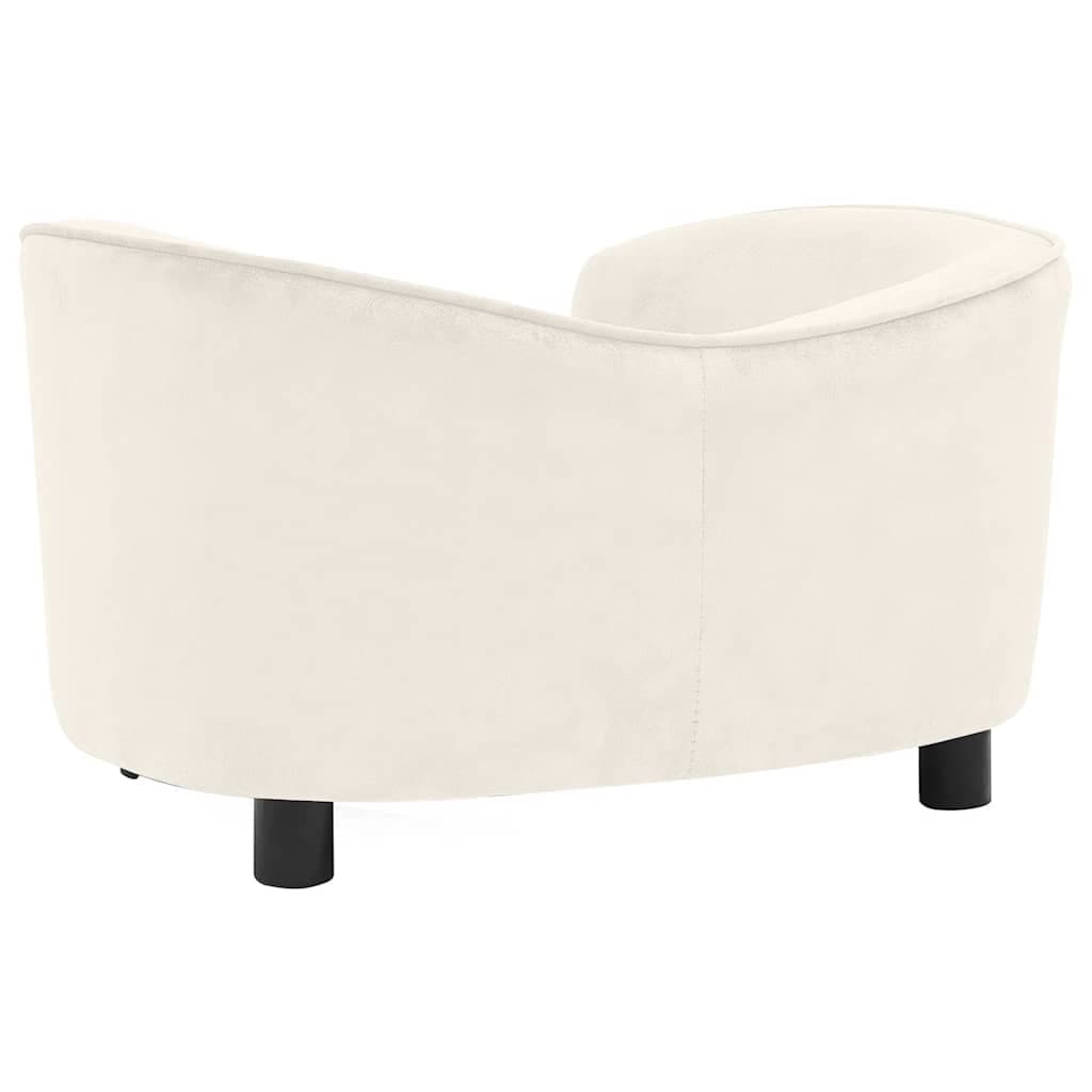 Divano per Cani Crema 69x49x40 cm in Peluche — foto 4 di 8
