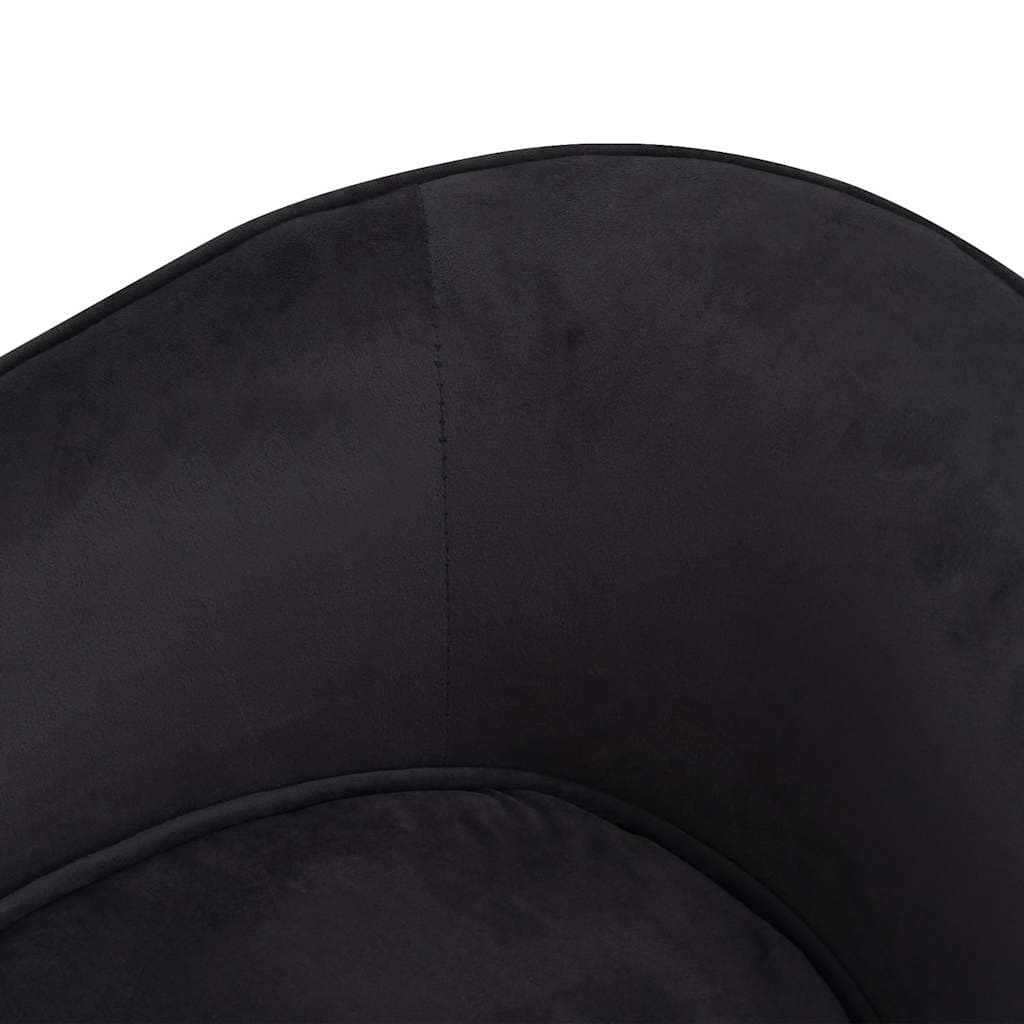 Divano per Cani Nero 69x49x40 cm in Peluche e Similpelle — miniatura 6 di 8