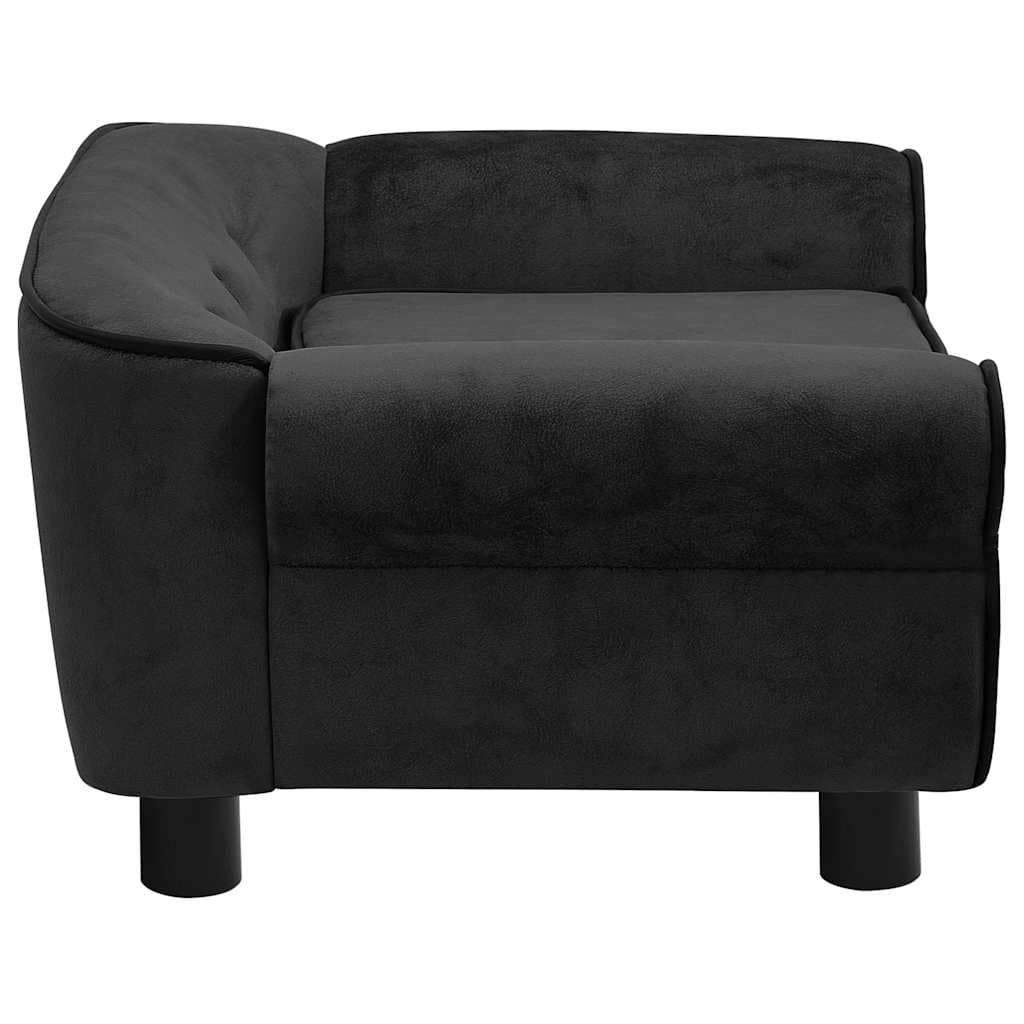 Divano per Cani Nero 72x45x30 cm in Peluche — miniatura 6 di 12