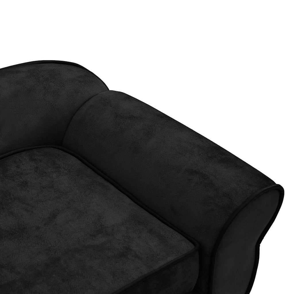 Divano per Cani Nero 72x45x30 cm in Peluche — miniatura 8 di 12