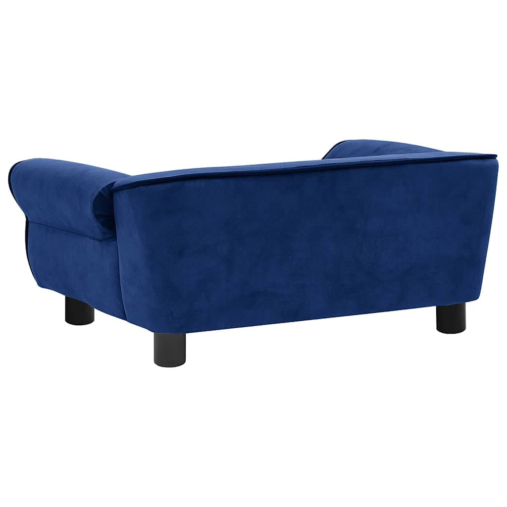 Divano per Cani Blu 72x45x30 cm in Peluche — miniatura 7 di 12