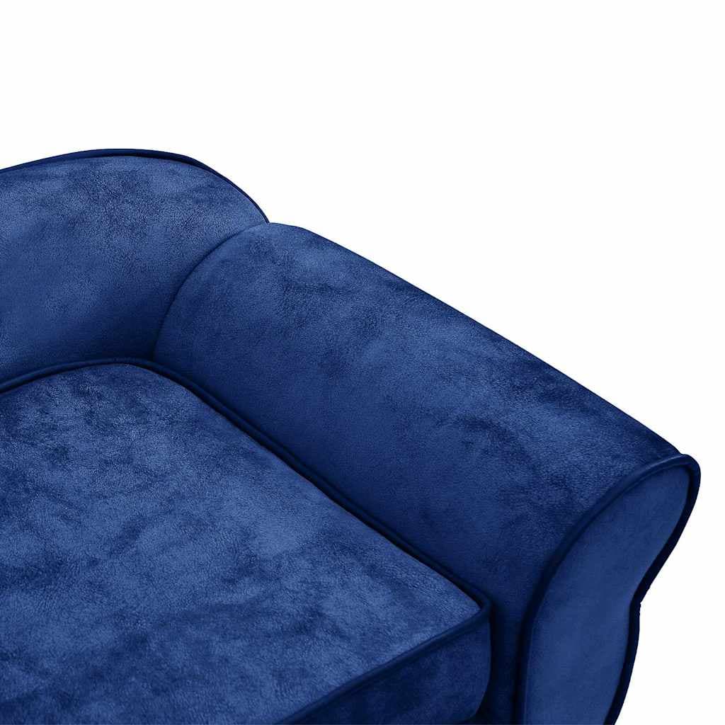 Divano per Cani Blu 72x45x30 cm in Peluche — miniatura 8 di 12