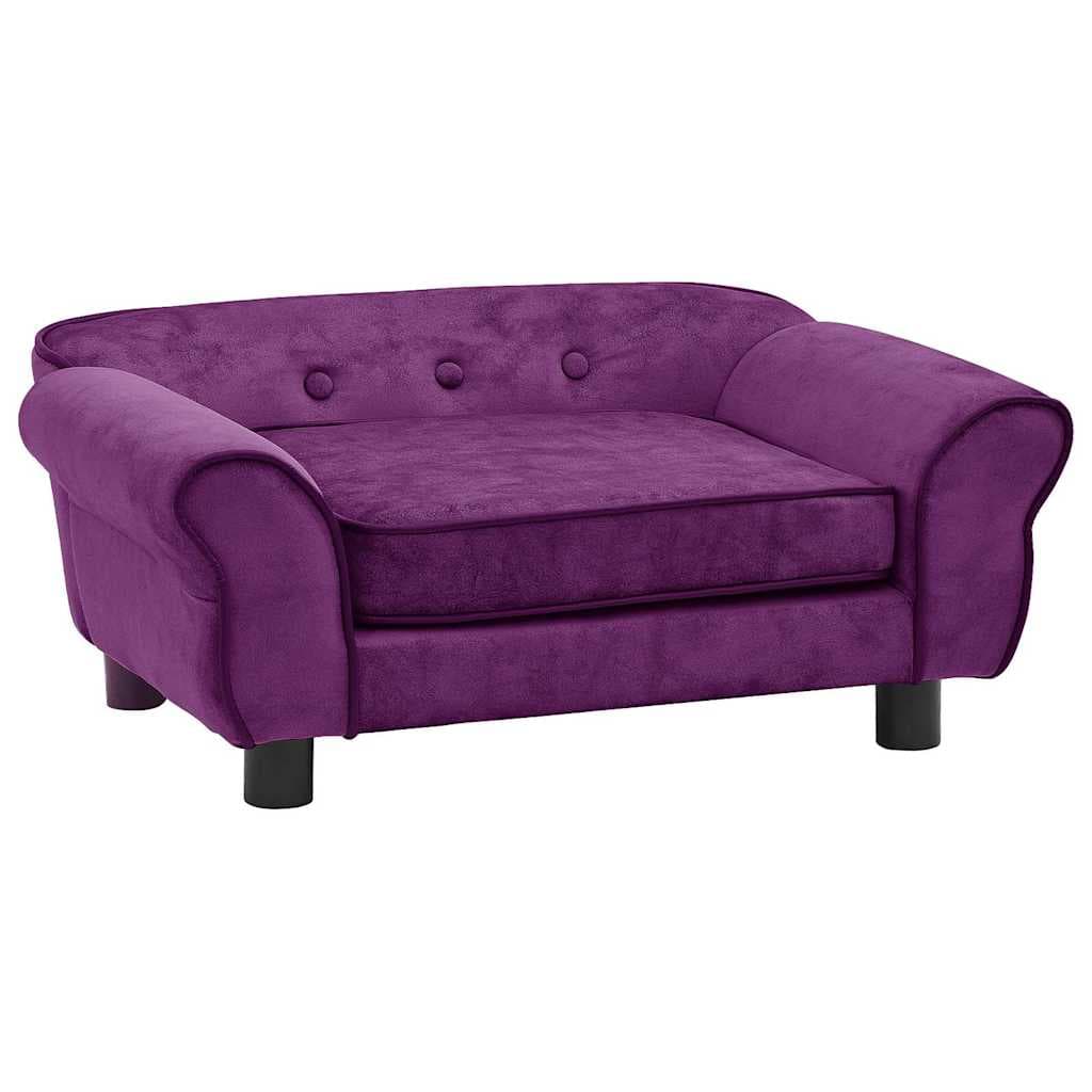 Divano per Cani Borgogna 72x45x30 cm in Peluche — miniatura 2 di 12