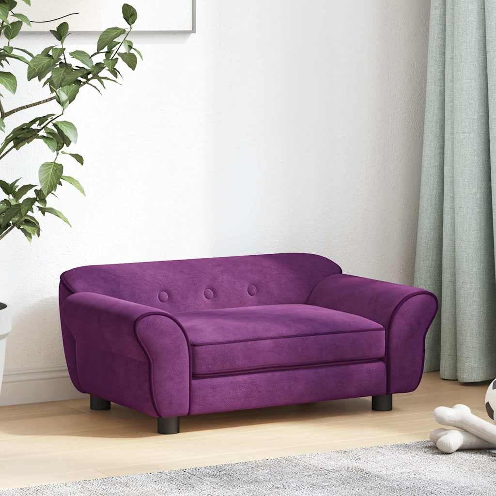 Divano per Cani Borgogna 72x45x30 cm in Peluche — miniatura 3 di 12
