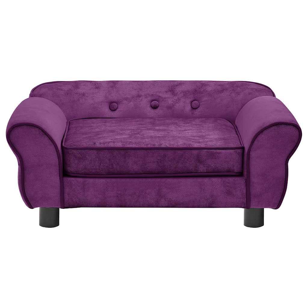 Divano per Cani Borgogna 72x45x30 cm in Peluche — miniatura 4 di 12
