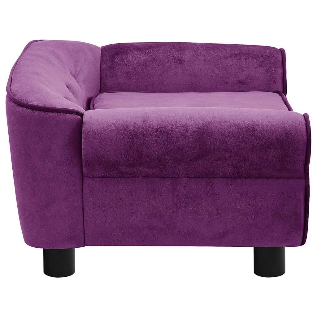 Divano per Cani Borgogna 72x45x30 cm in Peluche — miniatura 6 di 12